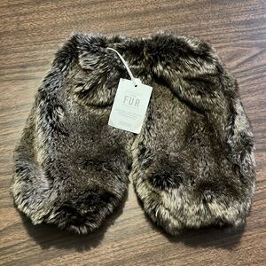 NEW Faux Mink Leg Warmers for Toddlers NWT